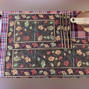 Fall Table Runner and Placemats